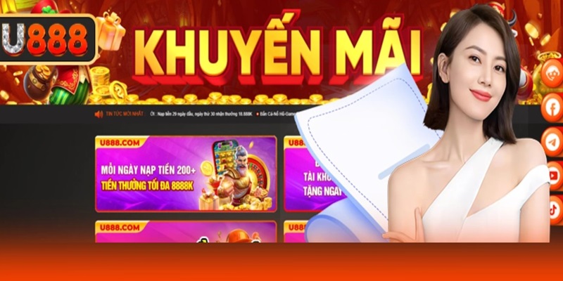 Ưu đãi nạp nhanh U888 nhanh chóng thu hút hội viên